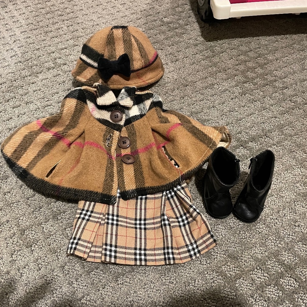 Plaid outfit for 18" dolls